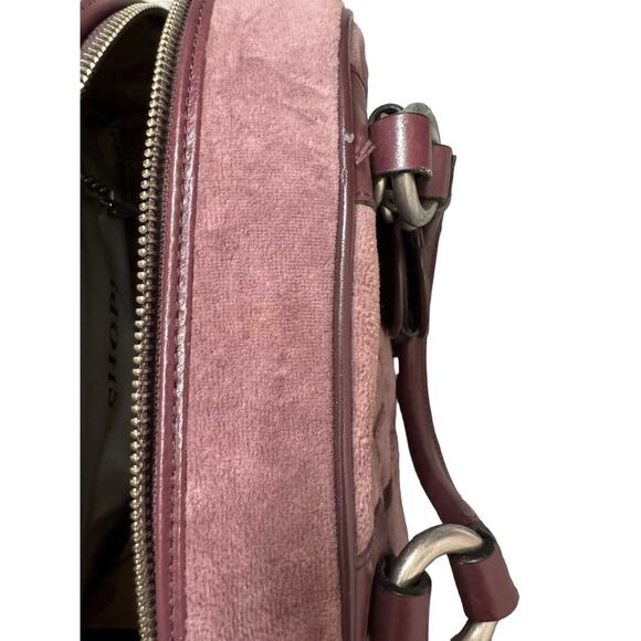 Juicy Couture Authentic Rare Vintage y2k Dusty Purple Velour Bowler Bag TOP MINT - Picture 11 of 14